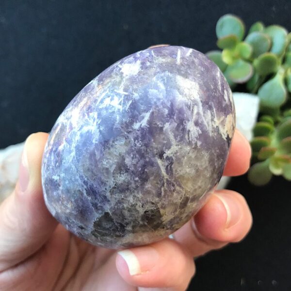 Lepidolite Palm Stone - Image 3