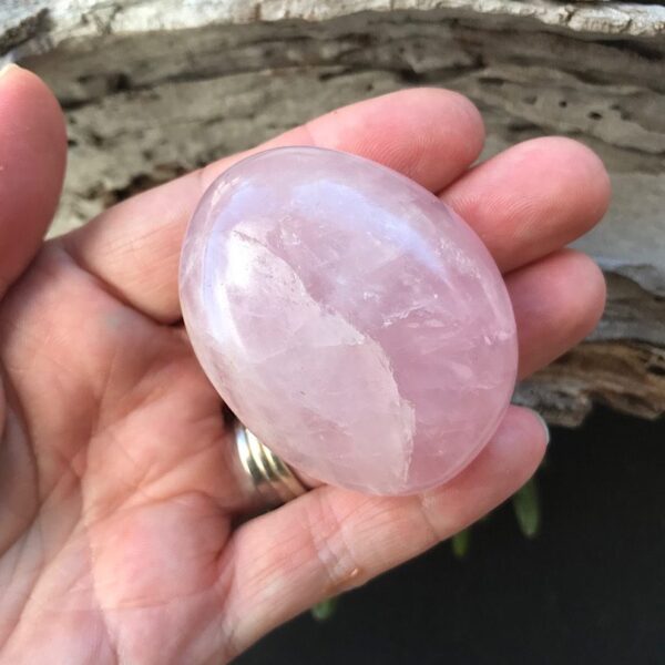Rose Quartz Palm Stone - Image 2