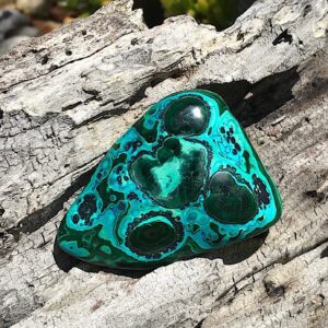 Polished Malachite and Chrysocolla