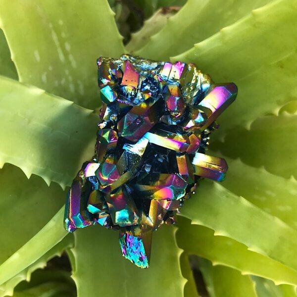 Rainbow Titanium Quartz Cluster - Image 4