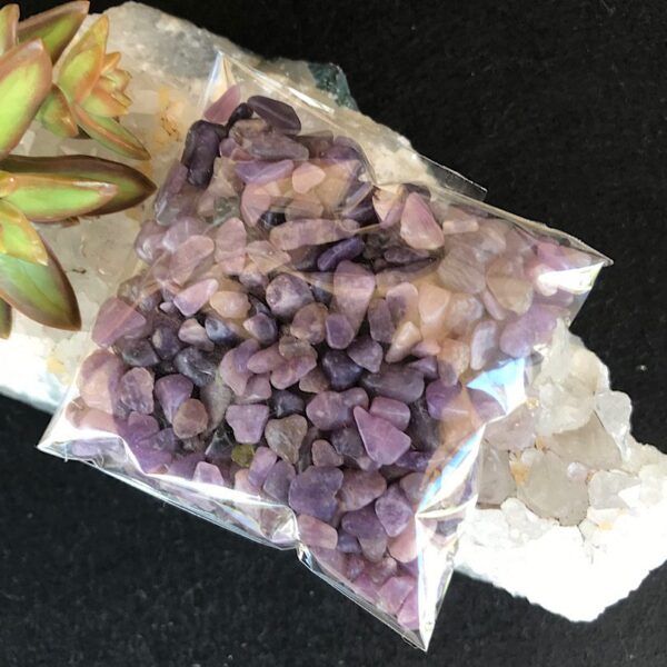 Lepidolite Chip Stones