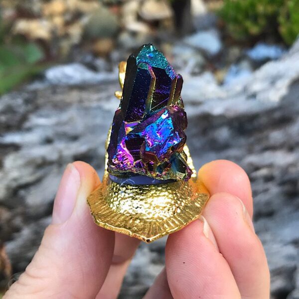 Titanium Quartz Cluster Snail - Image 4