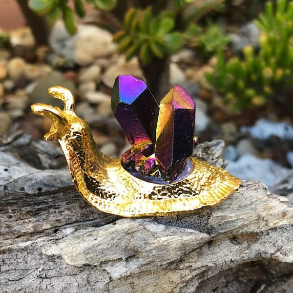 Titanium Quartz Cluster Snail