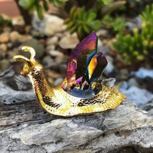 Titanium Quartz Cluster Snail