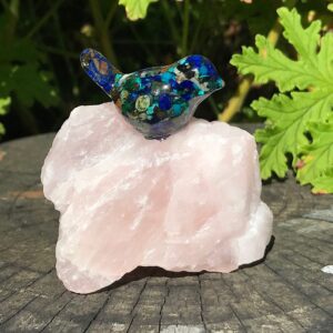 Bird on Rose Quartz