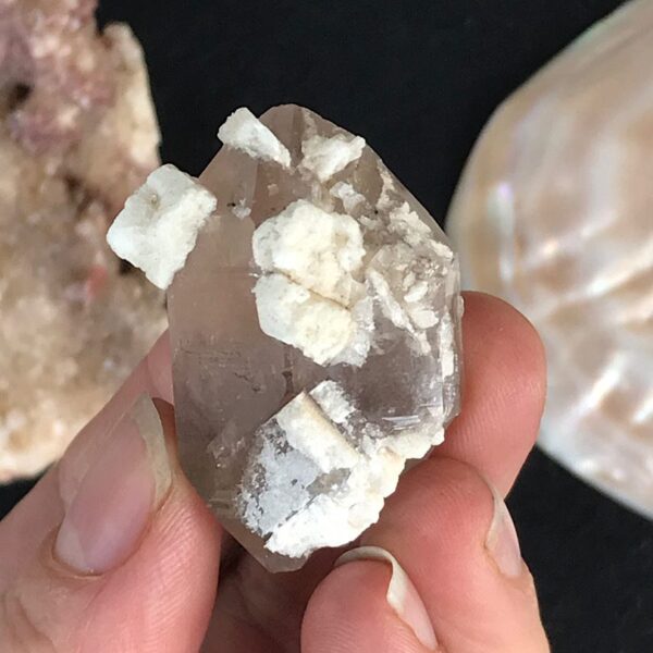 Smoky Quartz with Orthoclase