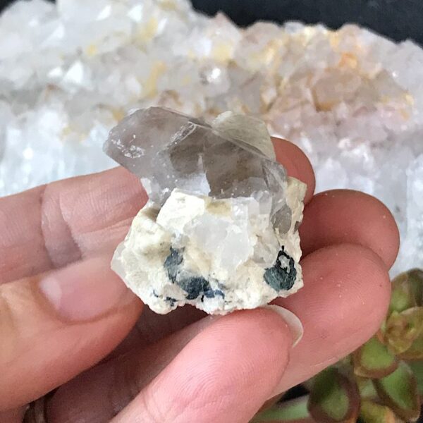 Smoky Quartz on Orthoclase - Image 4