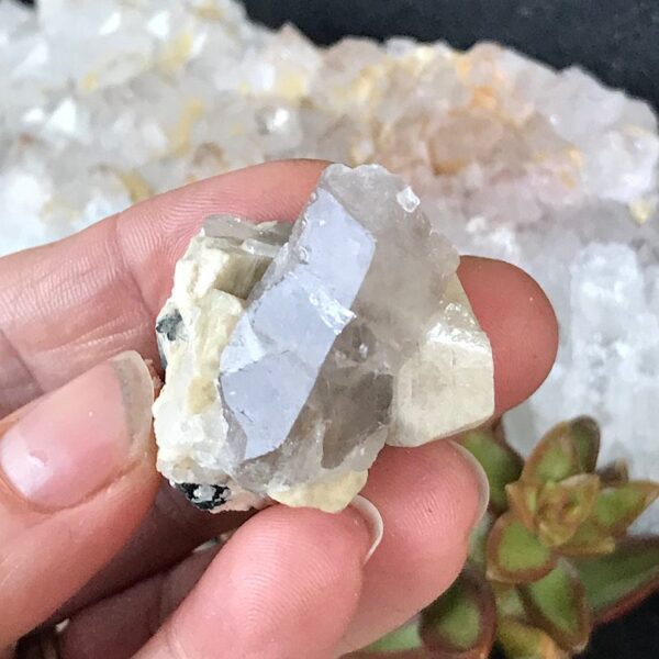 Smoky Quartz on Orthoclase - Image 2