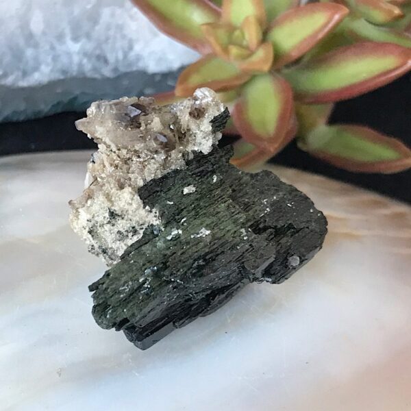 Aegirine with Smoky Quartz - Image 2