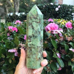 Large Chrysoprase Tower