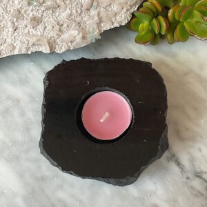 Black Tourmaline Candle Holder