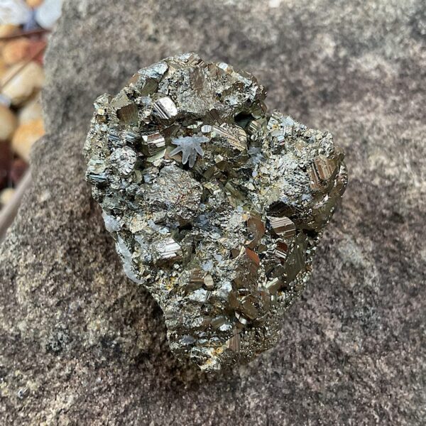 Chispa Pyrite with Quartz Cluster - Image 2