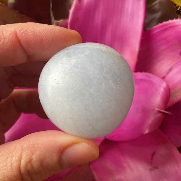 Blue Calcite Palm Stone - Image 2