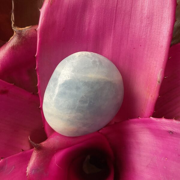 Blue Calcite Palm Stone - Image 2