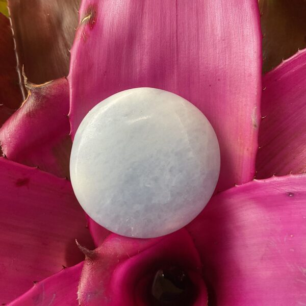 Blue Calcite Palm Stone - Image 2