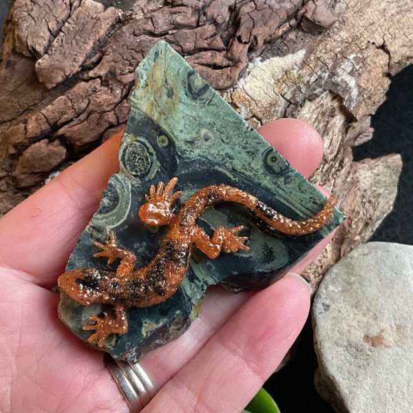 Lizard on Kambaba Jasper - Image 2