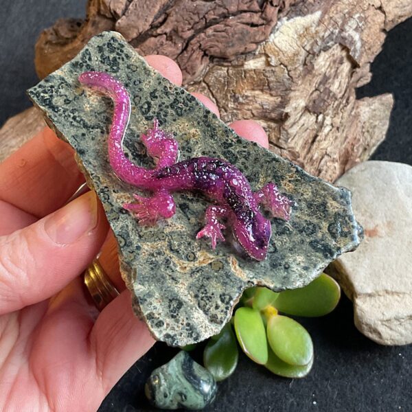 Lizard on Kambaba Jasper - Image 3