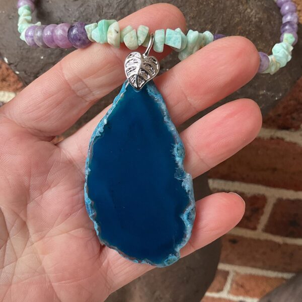 Lepidolite and Amazonite Necklace - Image 3