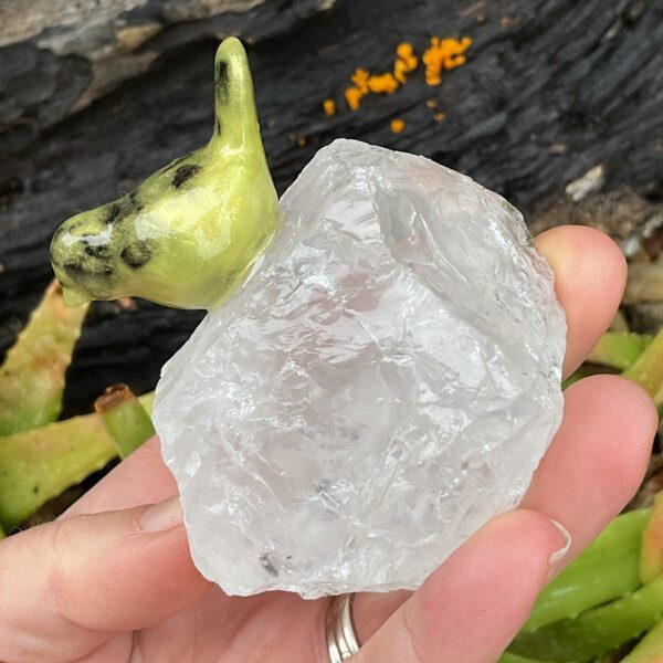 Bird on Clear Quartz - Image 2