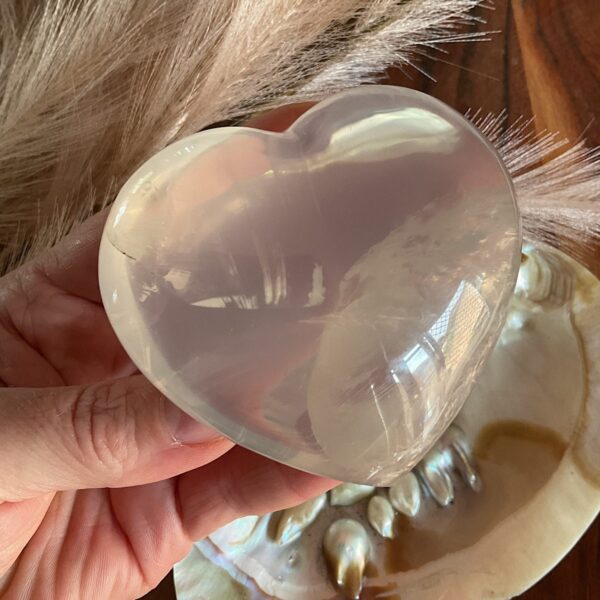 Rare Girasol Quartz Heart
