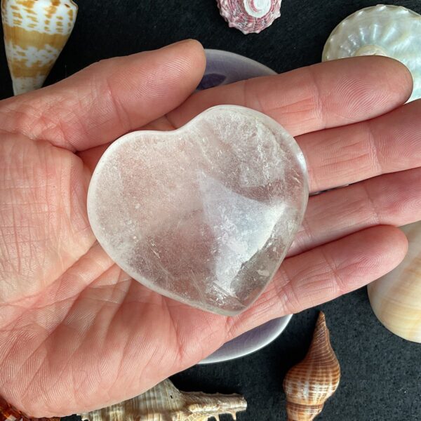 Clear Quartz Heart - Image 2