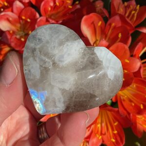 Rainbow Moonstone Heart