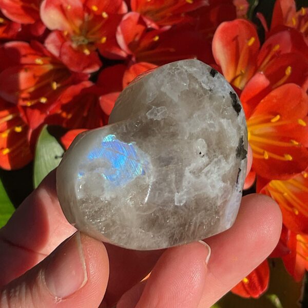 Rainbow Moonstone Heart - Image 3
