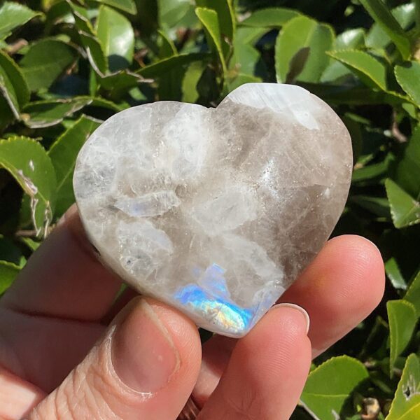 Rainbow Moonstone Heart - Image 4