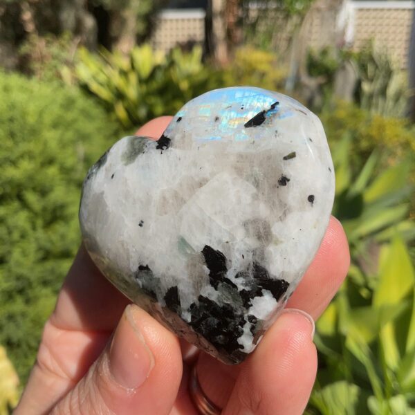 Rainbow Moonstone Heart - Image 2