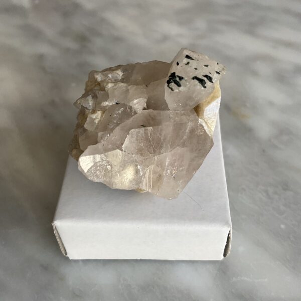 Smoky Quartz on Orthoclase