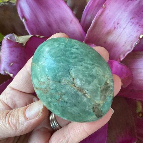 Amazonite Stone Palm Stone