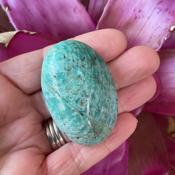 Amazonite Stone Palm Stone - Image 2