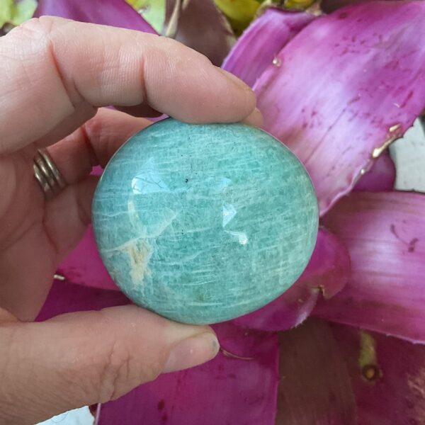Amazonite Stone Palm Stone - Image 2