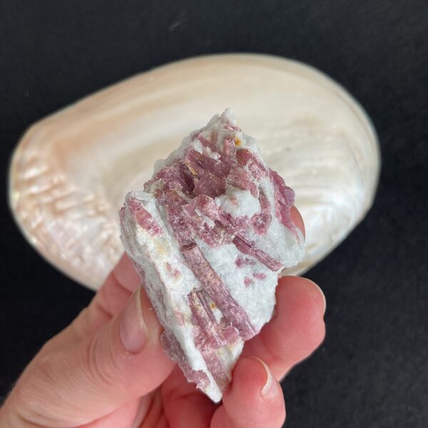 Pink Tourmaline in Quartz