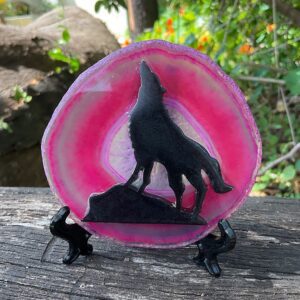 Wolf Agate Slice