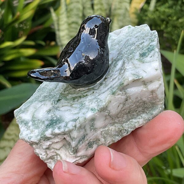 Bird on Tree Agate - Image 4