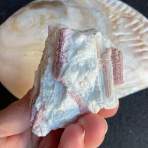 Pink Tourmaline in Quartz