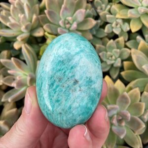 Amazonite Stone Palm Stone