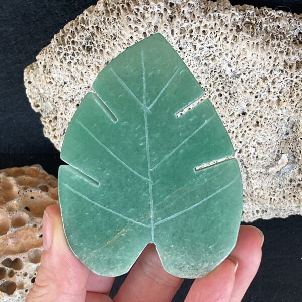 Green Aventurine Leaf - Image 2