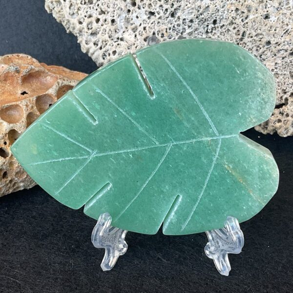Green Aventurine Leaf