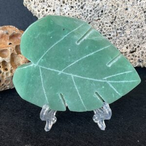 Green Aventurine Leaf