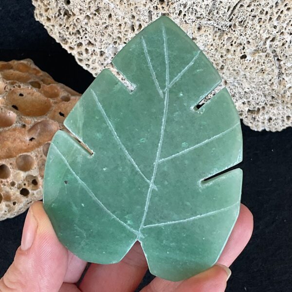Green Aventurine Leaf - Image 2