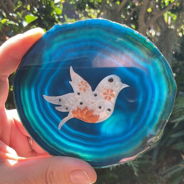 Bird Agate Slice