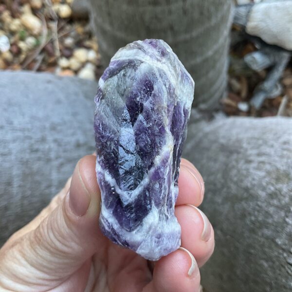 Chevron Amethyst Stem