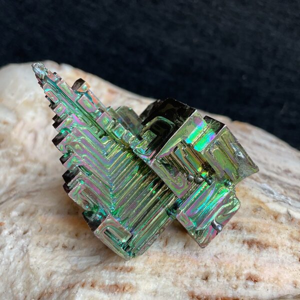 Bismuth crystal cluster