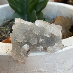 Apophyllite on Chalcedony