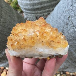 Citrine crystal cluster
