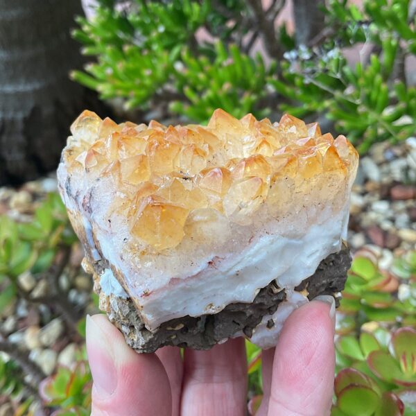 Citrine crystal cluster