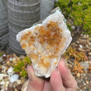 Citrine crystal cluster