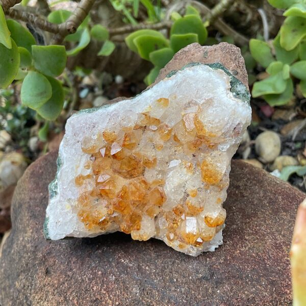 Citrine crystal cluster